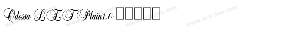 Odessa LET Plain1.0字体转换